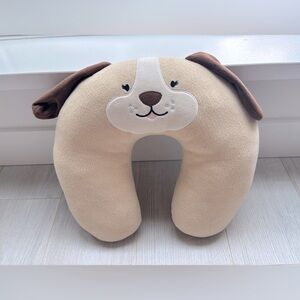 3/$25 Cozy Dog Neck Travel Pillow - Tan and Brown